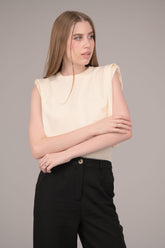 Latte Luxe Crew Neck Top